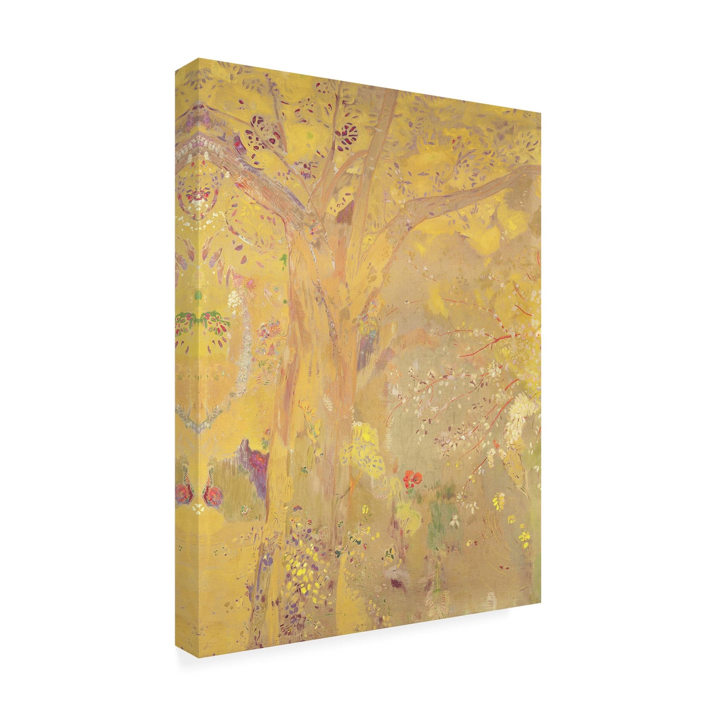 Trademark Fine Art Yellow Tree 1900 Artwork by Odilon Redon, 24 by 32-Inch