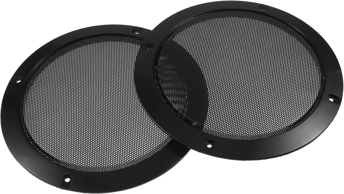 SynHHergyx 2 6.5 Inch Pcs Metal Mesh Speaker Grill Covers Speaker Grill ABS Plastic Frame Subwoofer Protective Case
