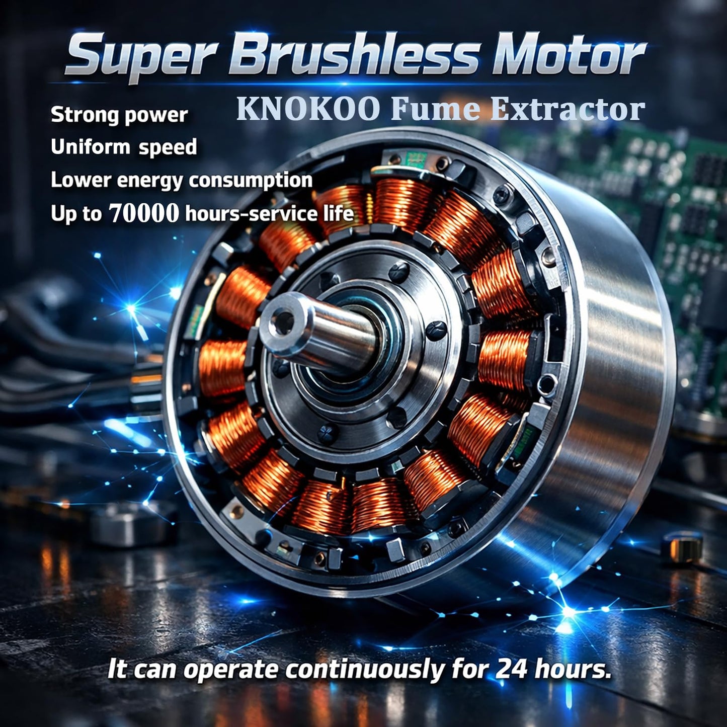 KNOKOO FES150 150W Solder Fume Extractor, 163 CFM(278 m³/h) Strong Suction 3D Printing Smoke Removal with H13 HEPA & Activated Carbon, Laser Smoke Purifier for 5W to 20W Laser Engraving