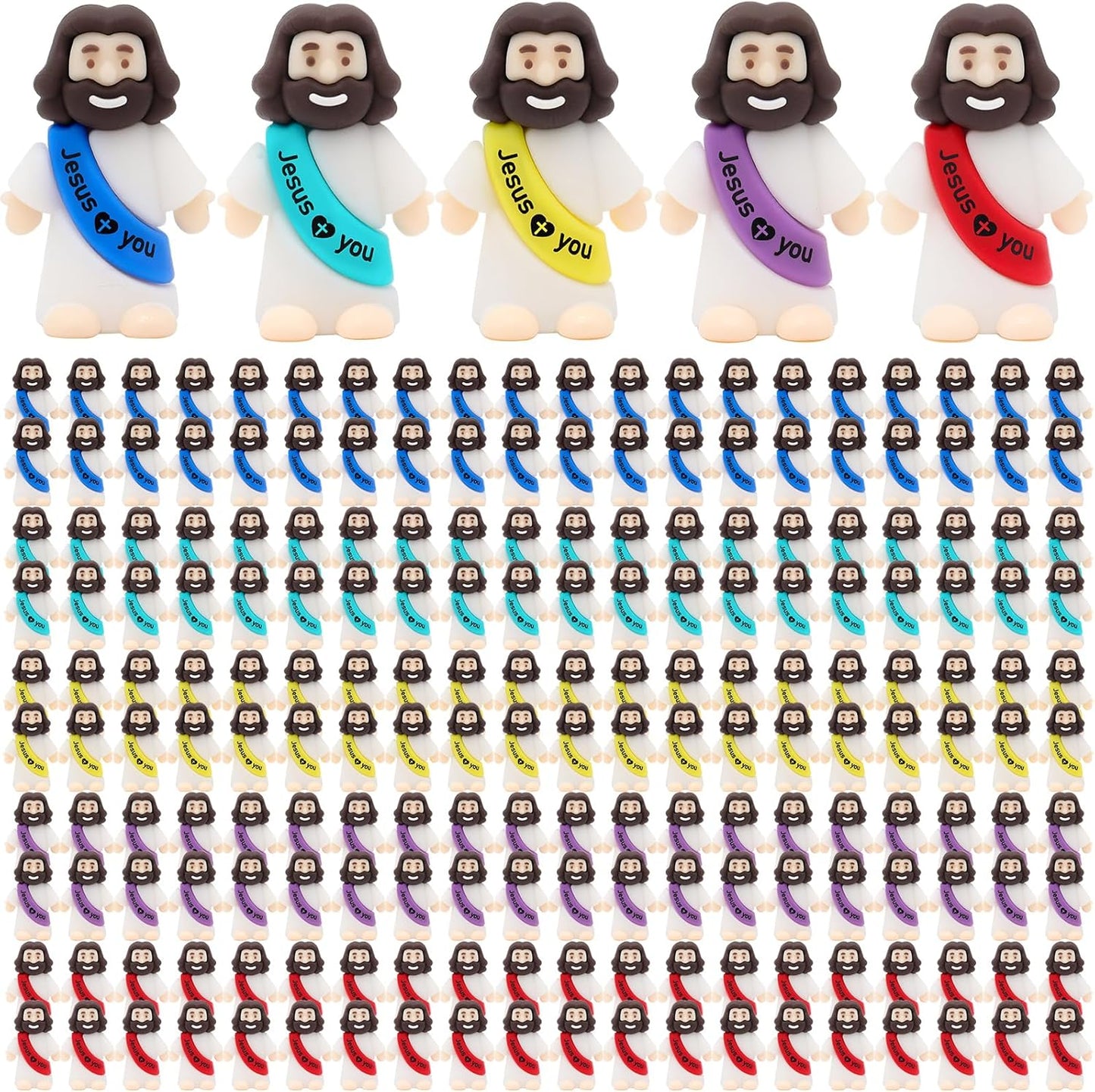 YuDanae Mini Baby Jesus Figures - 200pcs Bulk for Sunday School & Religious Events | Perfect Baptism & Easter Gifts
