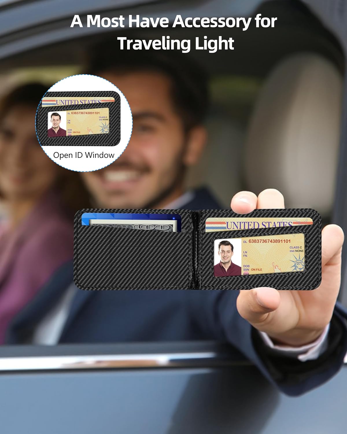 2-in-1 17/16/15/14 Max/14 Pro/14/14 Plus/13/12 9 ExtreLife Magsafe Wallet, Adjustable Stand and Open ID Window