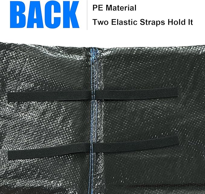LANGXUN Universal Trampoline Repalcement Safety Pad, 8ft 10ft 12ft 14ft 15ft 16ft Waterproof Surround Spring Foam Cover for Round Frame