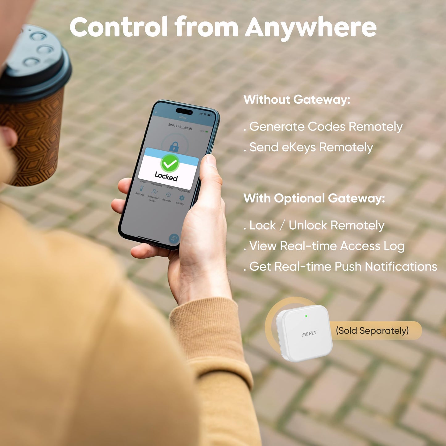 Fingerprint Smart Deadbolt with Keypad – Keyless Entry Lock for Home, Apartment, Office, Airbnb, Rental, Kids & Seniors, App & Code Access, Auto-Lock, Easy DIY Install, Compatible with Alexa & Google
