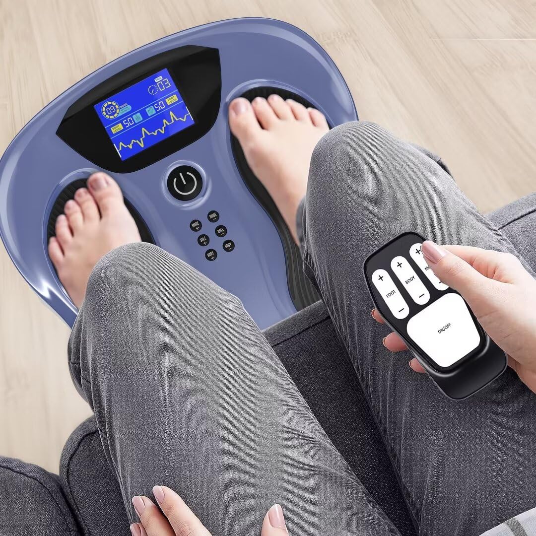Creliver Foot Nerve Muscle Stimulator Pro, EMS/TENS Foot Massager for Neuropathy Pain Relief and Leg Circulation, TENS Muscle Stimulator