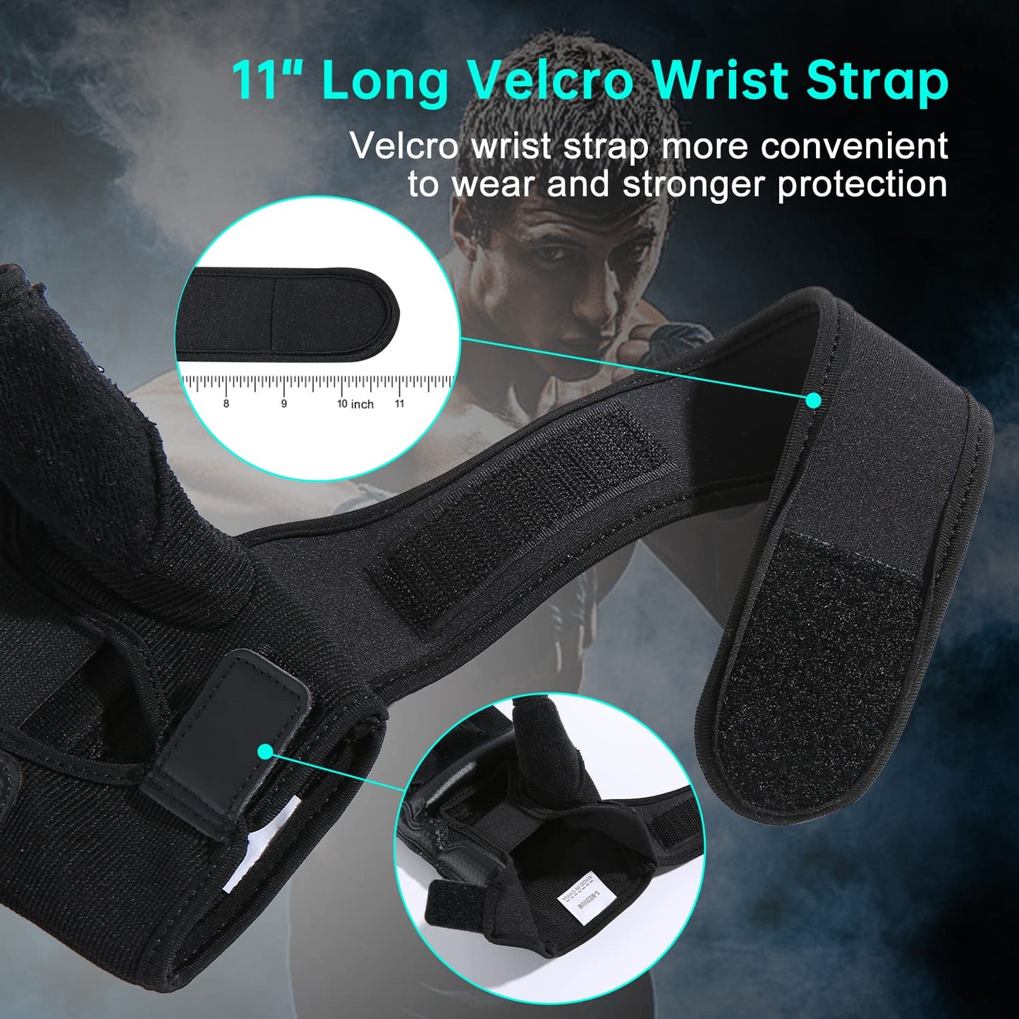LiMMAX Kickboxing Sparring Gloves MMA Gloves for Men Women Half Finger Boxing Gloves Fighting Gloves Boxing Gloves for Punching Bag Training Gloves for Men Women Black M