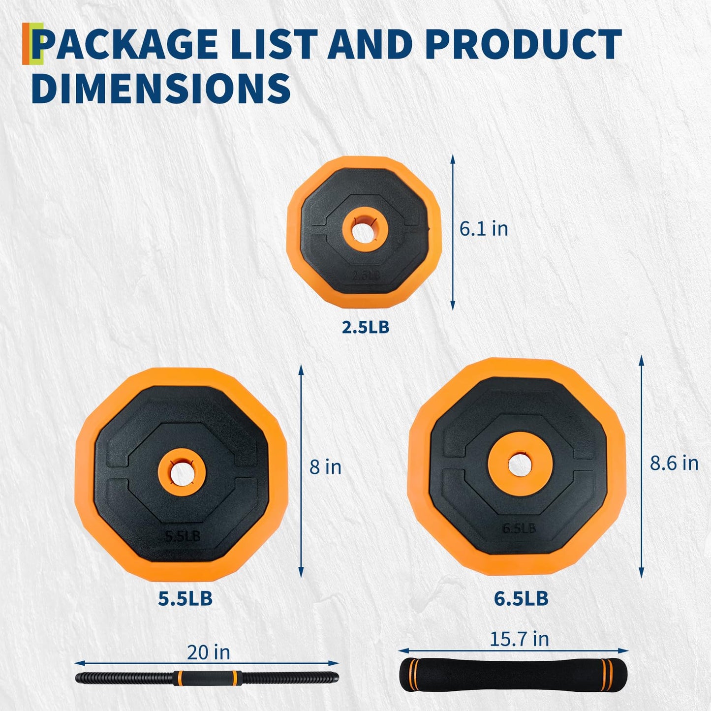 Adjustable Dumbbell Set, 88 LBS 4-In-1 Home Gym Weights with Connector As Dumbbell, Kettlebell,Barbell for Strength Training, Full Body Workout