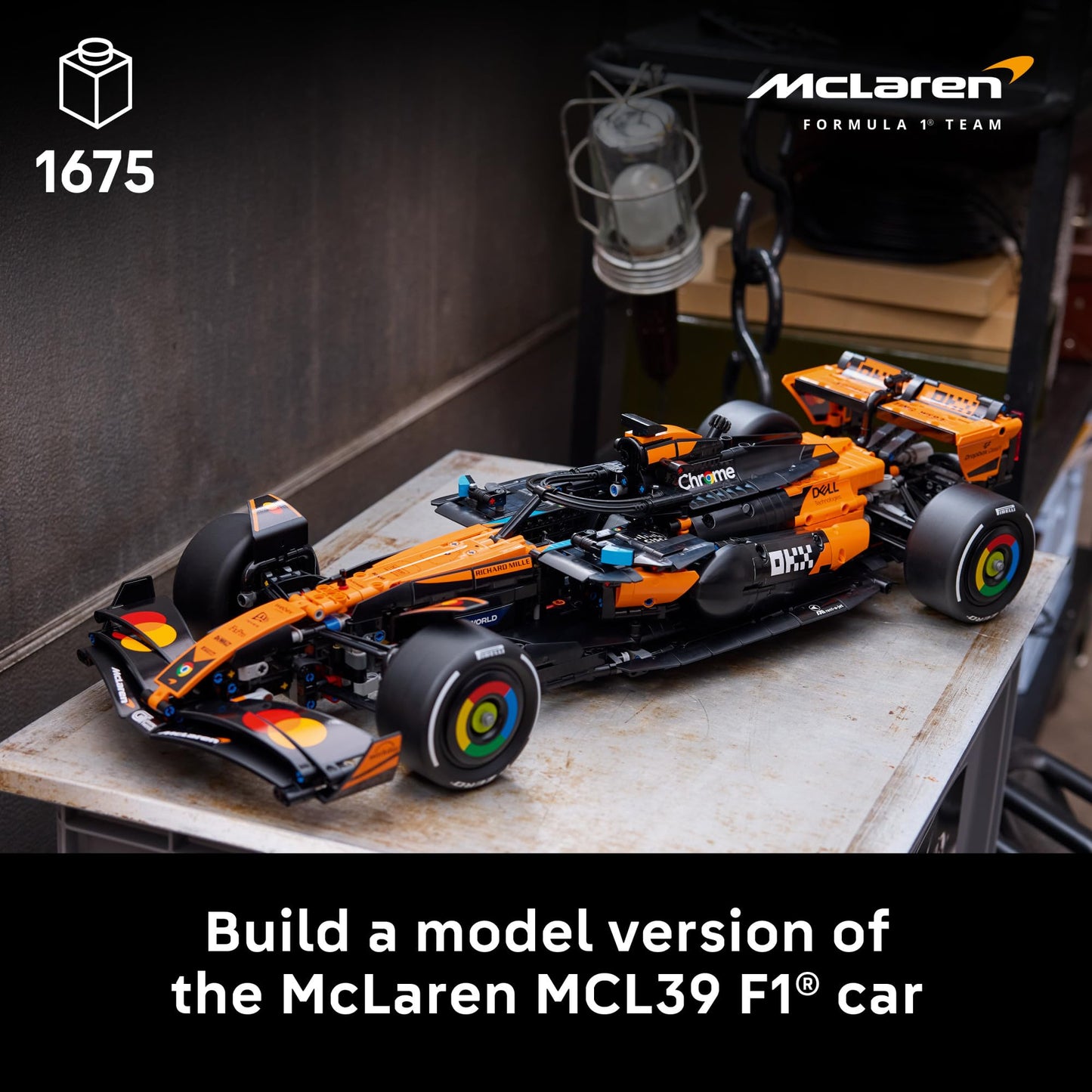 LEGO Technic McLaren MCL39 F1 Car Building Set for Adults - Room or Office Decor for Men & Women, Ages 18+ - Gifts for Fathers Day - Authentic Details - 42228