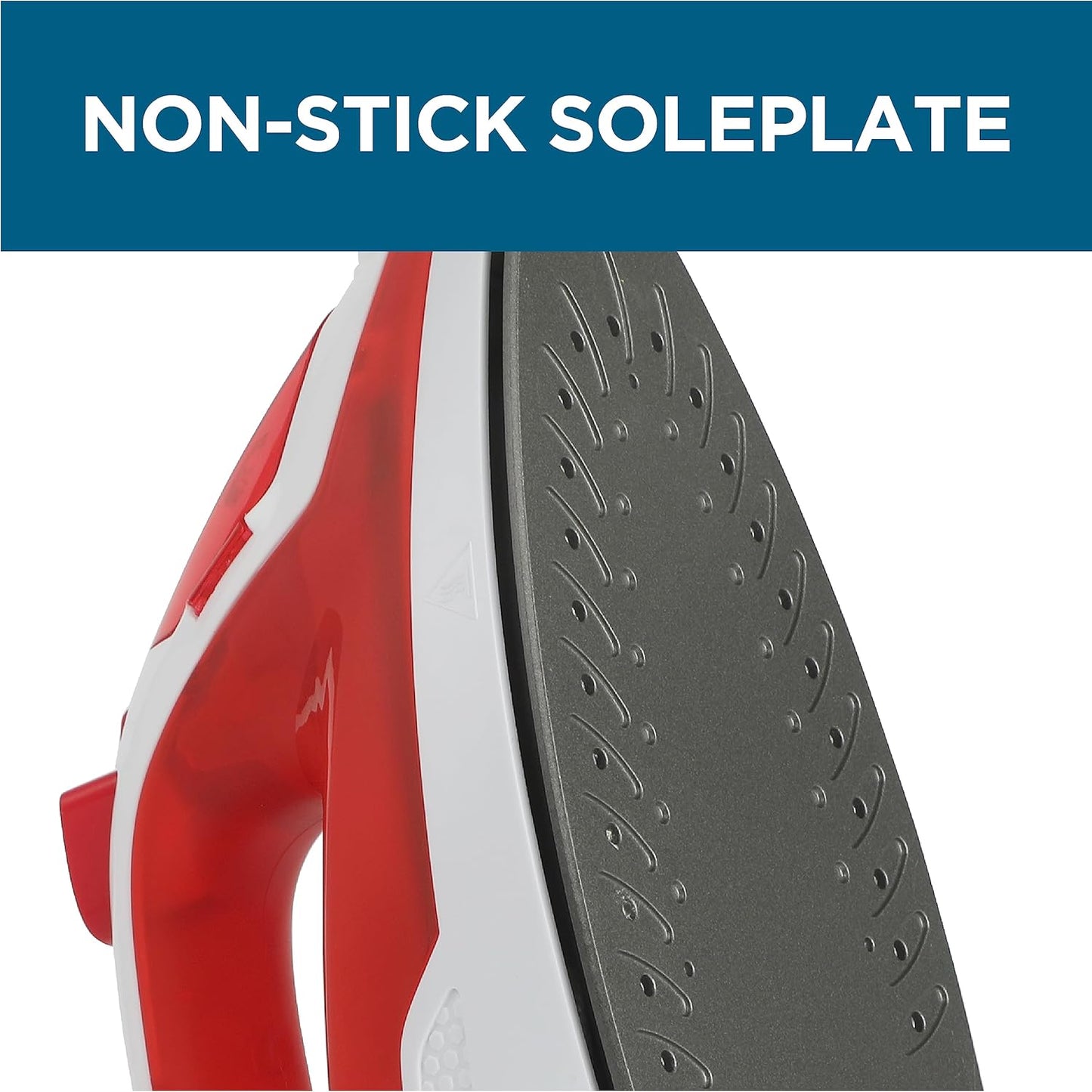 Skiennix Steam Iron - 1200 Watt Portable Self-Cleaning Clothes Steamer with Nonstick Soleplate | Red