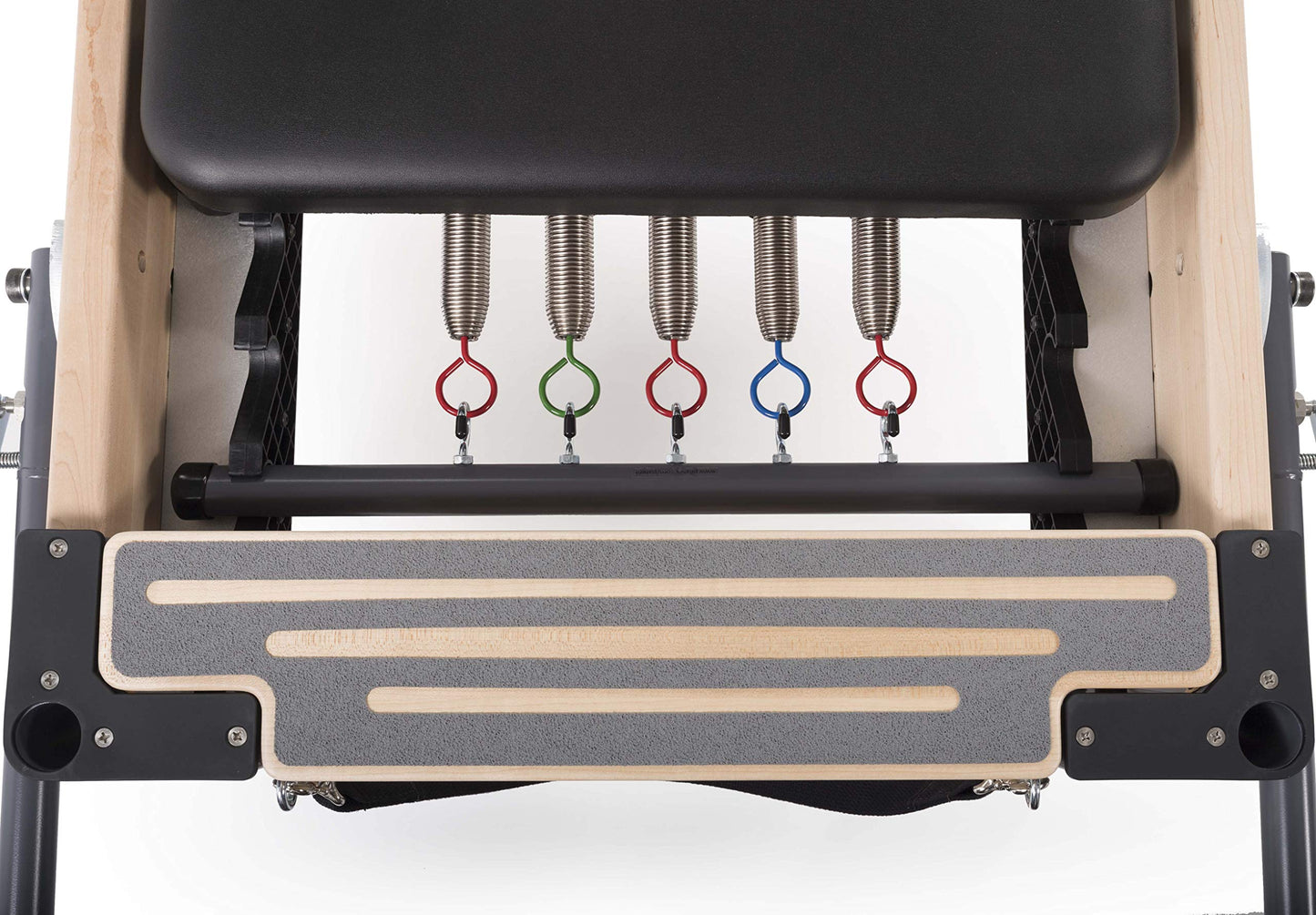 Pilates Reformer by Balanced Body, Rialto Reformer with Sitting Box Lite, Pilates Exercise Equipment, Workout Equipment for Home or Studio, Black Upholstery