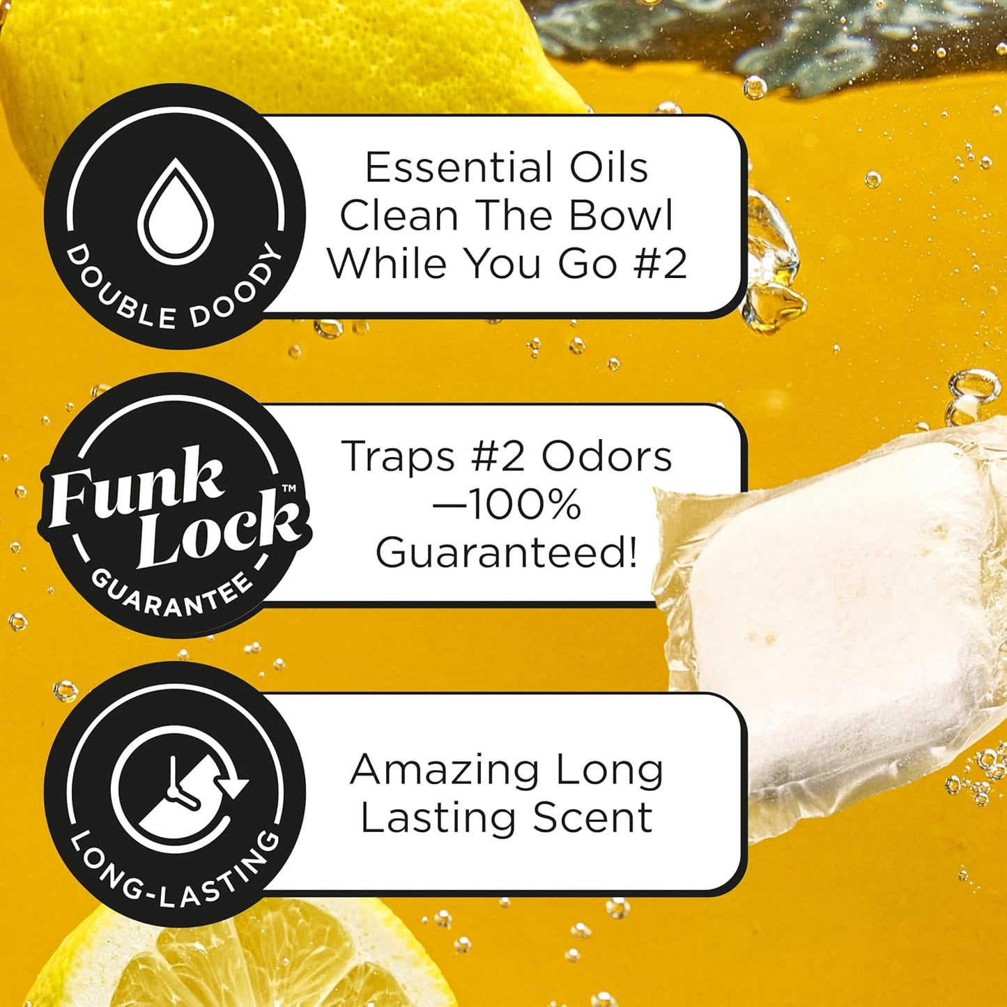 Poo~Pourri Original Citrus Toilet Potty Pods - 2-in-1 Odor Remover & Cleaner - 20ct with Essential Oils