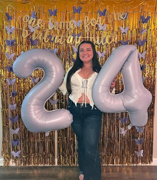40 Inch Number 8 Balloon - Cream Purple 8th Birthday Decorations | Perfect for Men, Boys, Weddings & Graduations