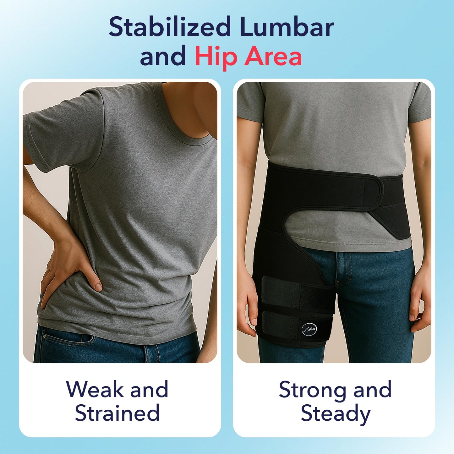 Doctor-Developed Hip Brace , Advanced Groin Compression Wrap for Sports & Leisure Goals, Sciatica Pain Relief Devices for Joint Injuries, hamstring brace, Hip Pain, Bursitis & Post-Surgery Recovery (BLK, L/XL)