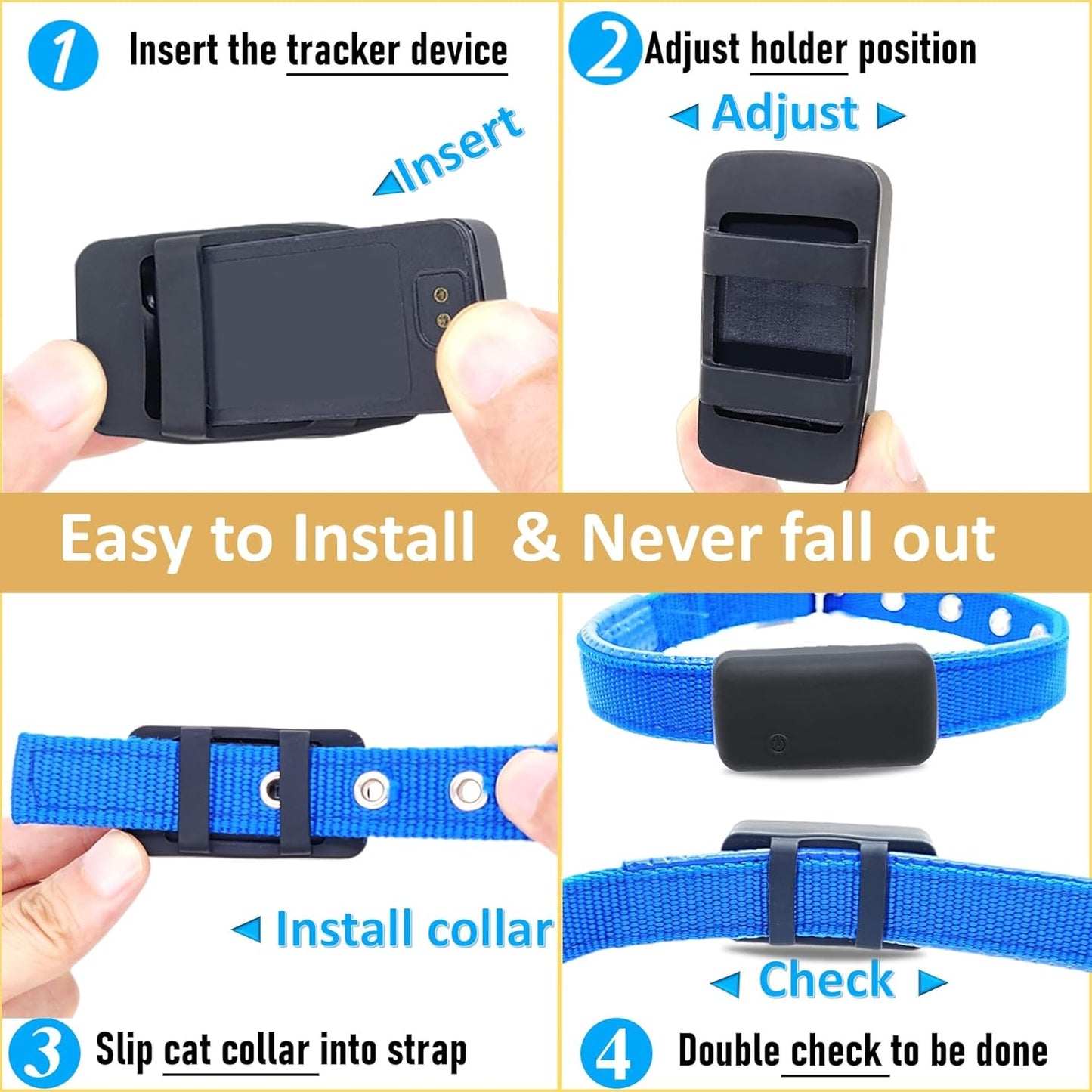 Counlisha (Black,2 Pack) Silicone Holder Compatible for Tractive cat mini Tracker,Rubber Accessories Cover tag