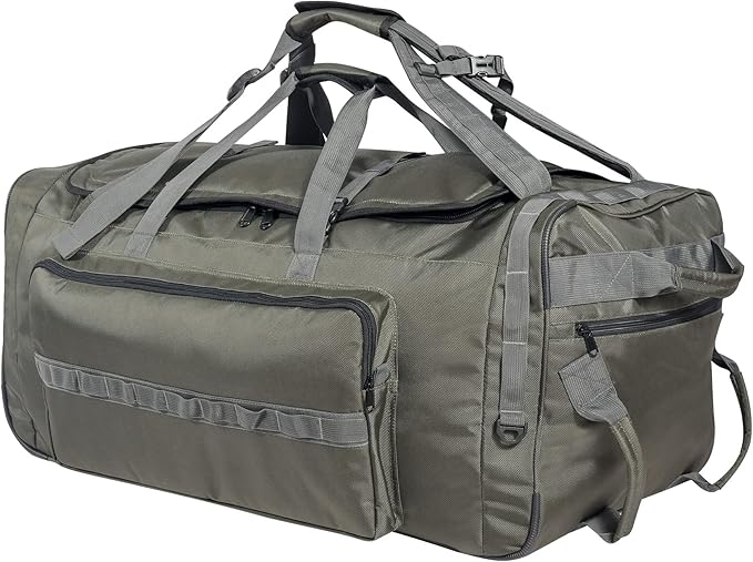 REDCAMP 85L/120L/140L Foldable Duffle Bag with Wheels, Large Travel Duffel Bag