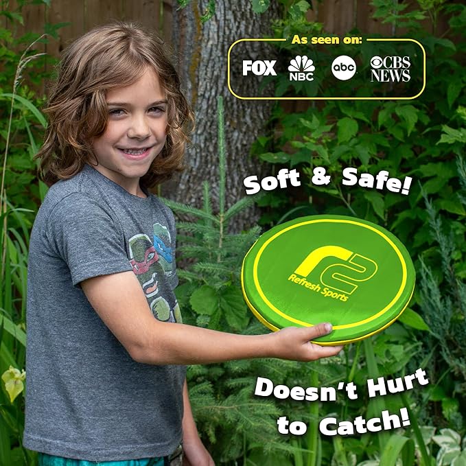 Soft Flying Disc – Fun Outdoor Toy for Kids, Teens & Adults – Easy to Catch - Fun Christmass Gifts for Kids - Pool & Beach Games – Holiday Present Stocking Stuffer for Boys & Girls Ages 3 4 5 6–12+