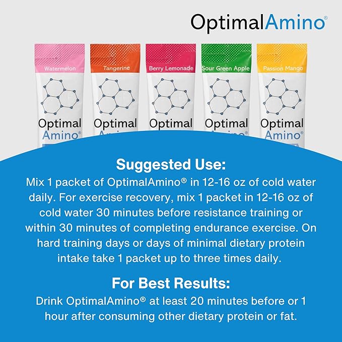 OTG Stick Packs, 5 Flavor Variety Box (30 Count), 99% Utilized Essential Amino Acid (EAA) Supplement, Increase Muscle Recovery, Vegan/Keto Pre/Post Workout, NSF Certified for Sport