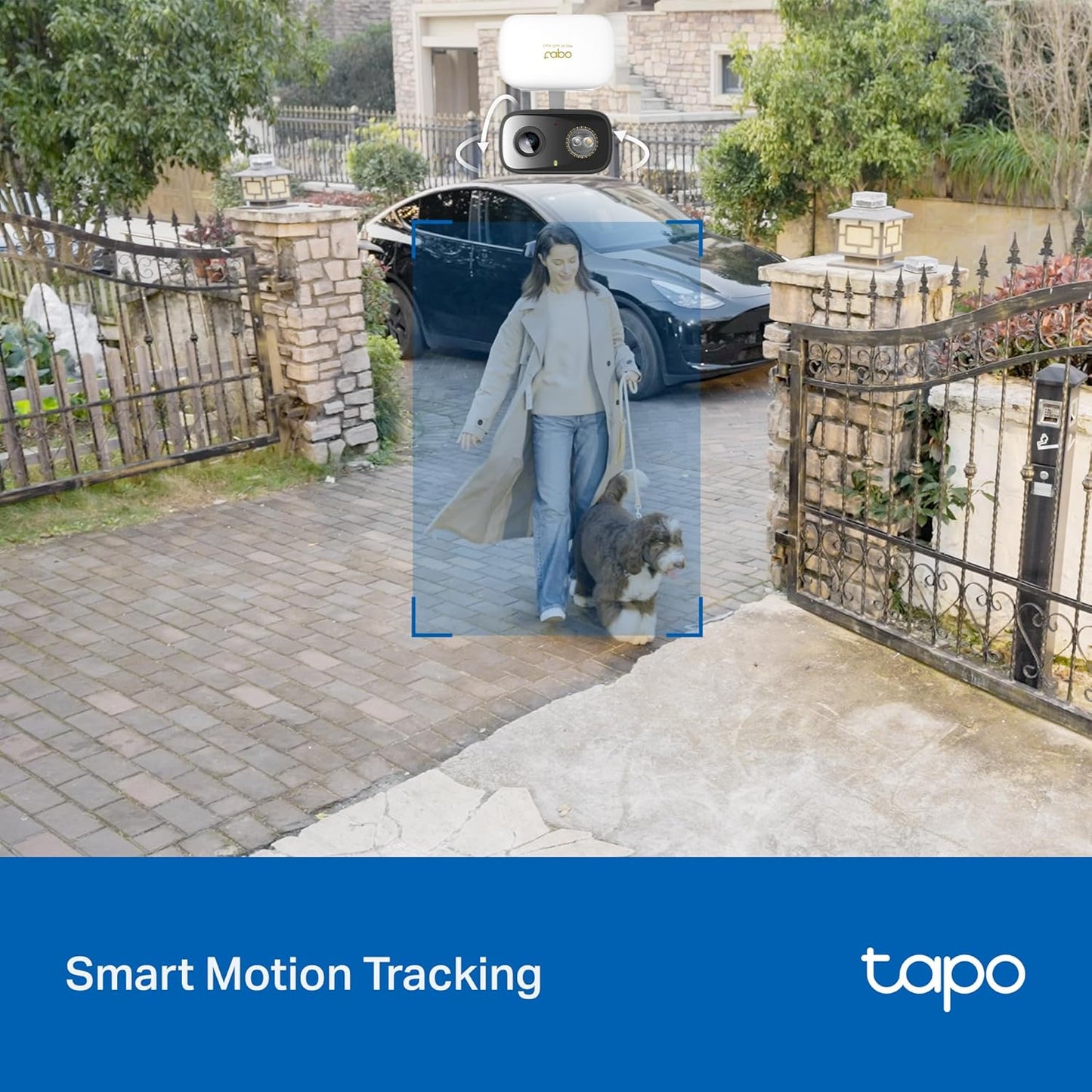 Tapo 3K 5MP 360 2.4 360 Pan/Tilt Indoor/Outdoor Security Camera, Free Person/Vehicle/Baby Cry Detect & Motion Track