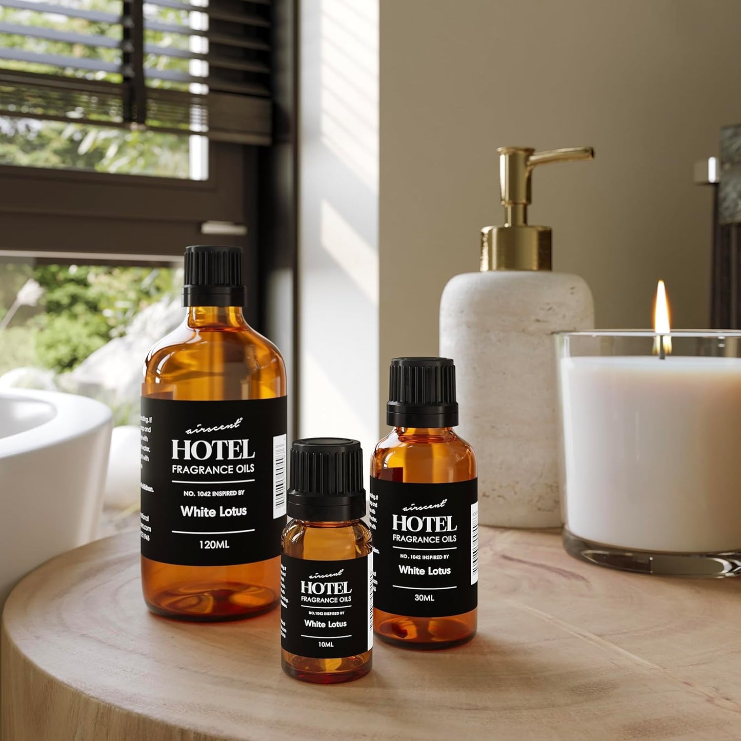 AirScent Hotel Diffuser Oil No. 1042 - Premium Fragrance Inspired by The White Lotus | 30 mL Glass Bottle with Dropper