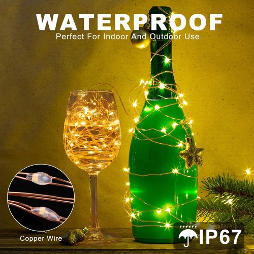 Fairy Lights 66FT 200 LED USB Twinkle Lights - Remote & Timer, Waterproof Warm White String Lights for Bedroom & Party Decor