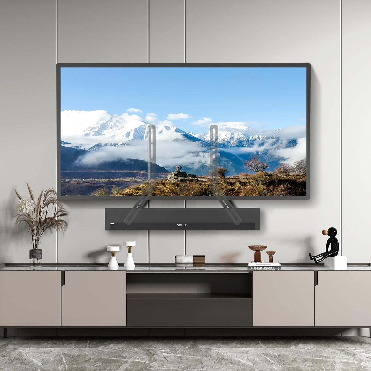 XINLEI 23 65 Inch 22 lbs SBR302 Universal Sound Bar Mounts Fits Most to TVs Soundbar TV Mount Bracket Above or Under