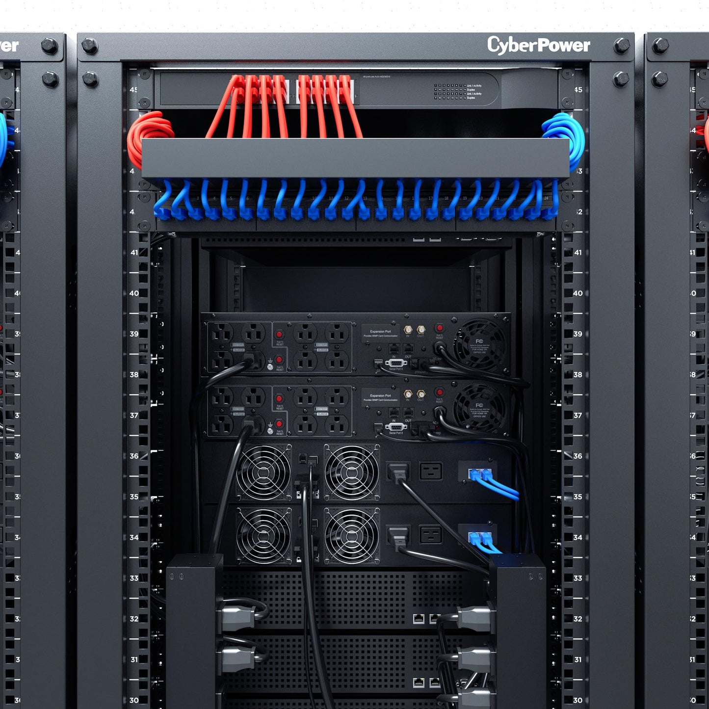 CyberPower OR1500LCDRT2U Smart App LCD UPS Battery Backup and Surge Protector, 1500VA/900W, 8 Outlets, AVR, 2U Rack/Tower