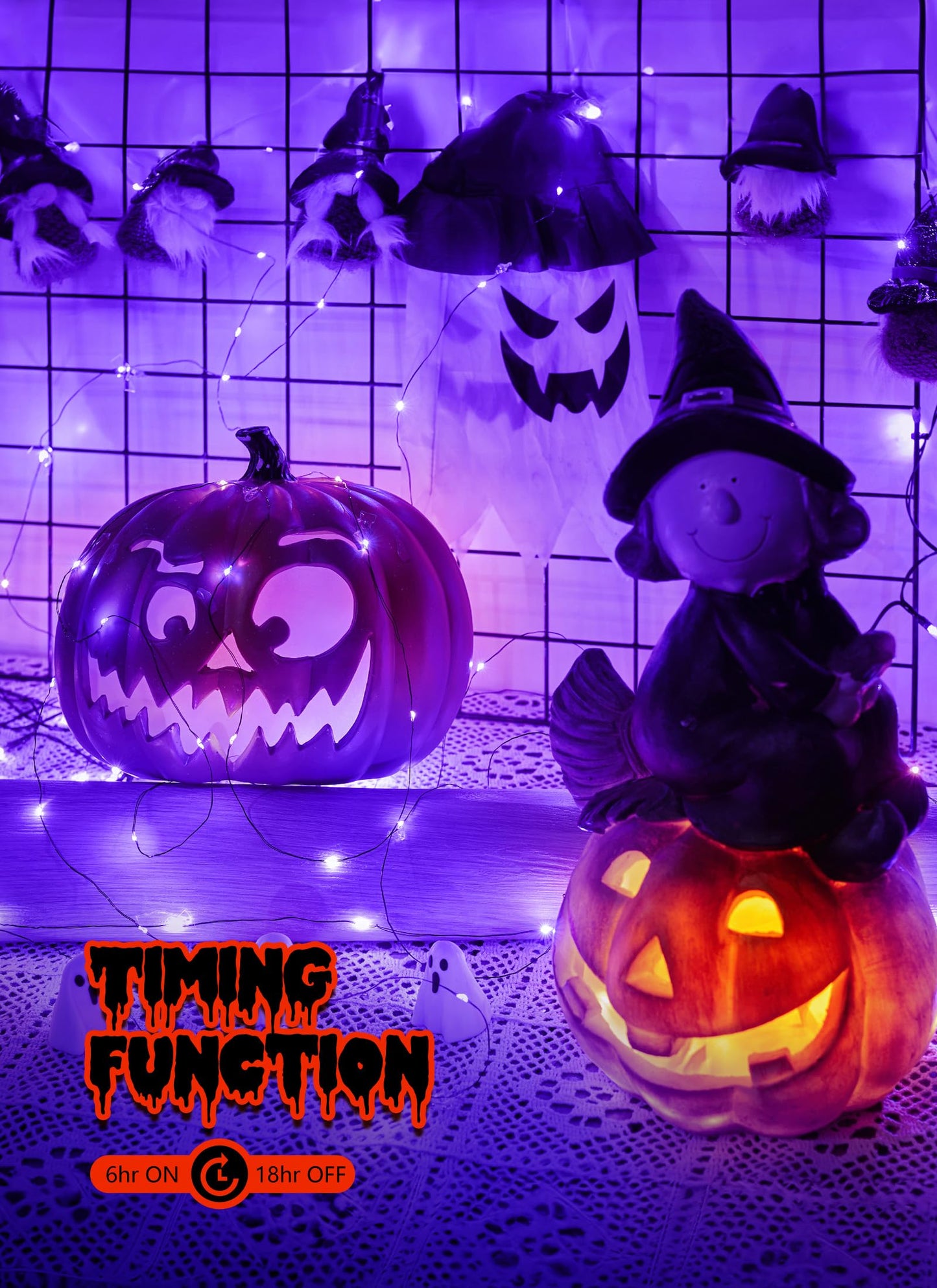 Minetom 5 Pack Fairy Lights, 7ft 20 LED String Lights, Battery Operated, Waterproof, Purple