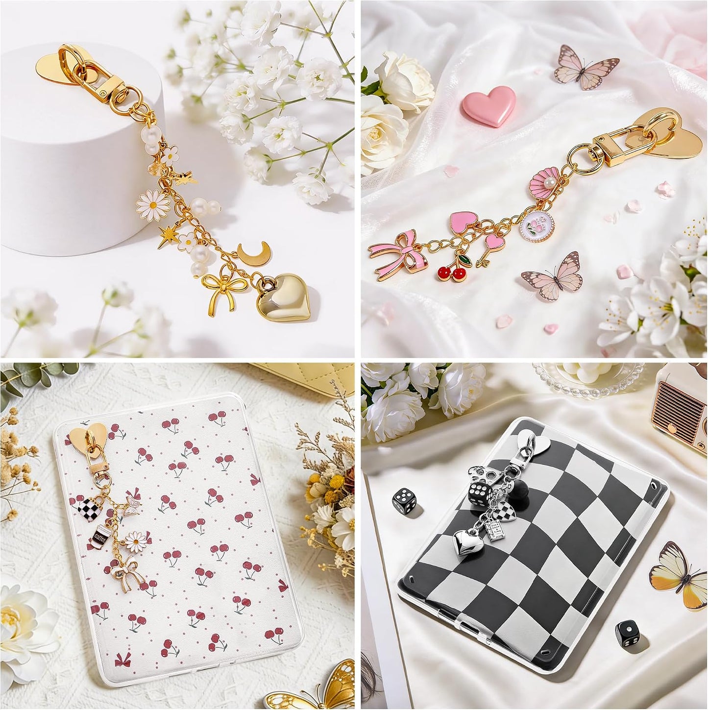 SESENSE Bookish Charms for Kindle - E-Reader Accessories with Unique Charm Chains