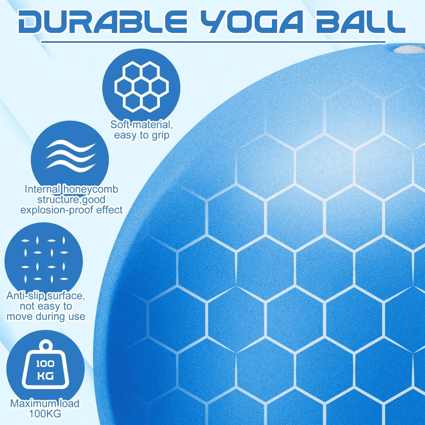 jjshund Pilates Ball, 9,8 Inch Small Exercise Mini Yoga Soft Workout Ball for Home Gym Yoga, Pilates, Core Training, Workout, Balance, Stability