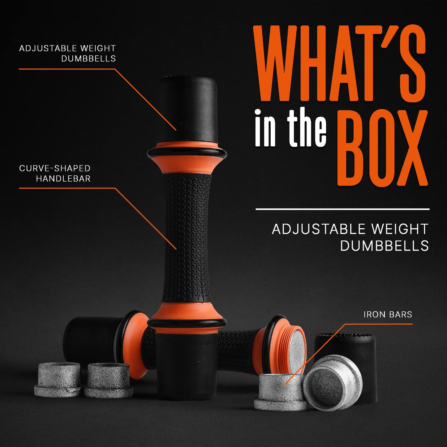 SQUATZ 4.41 lbs. Dumbbell Weight Set - Adjustable Weight All-in-One Versatile Dumbbells for Women, Non-Slip Neoprene Ideal for Common Movement and Multi Functional Exercise, Home Gym Training