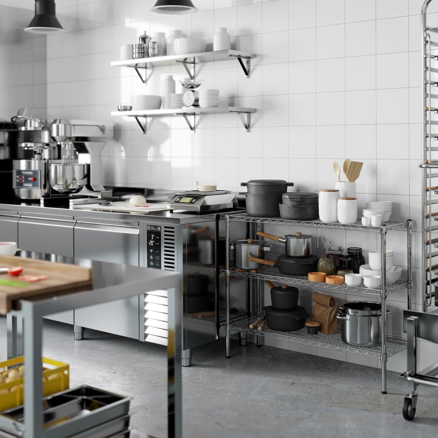Regal Altair 14" Deep x 42" Wide x 34" Height Wire Shelving Kit | 3-Tier | NSF Commercial Storage Rack Unit