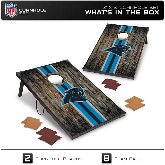 Wild Sports NFL 2' x 3' MDF Deluxe Cornhole Set - with Corners and Aprons