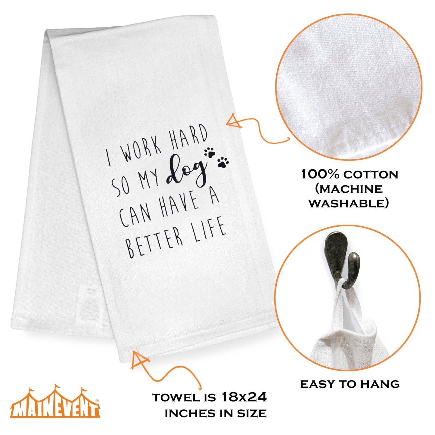 MAINEVENT I Love You to a Galaxy Far Far Away Kitchen Towel 18x24 Inch, S Wars Dish Towel