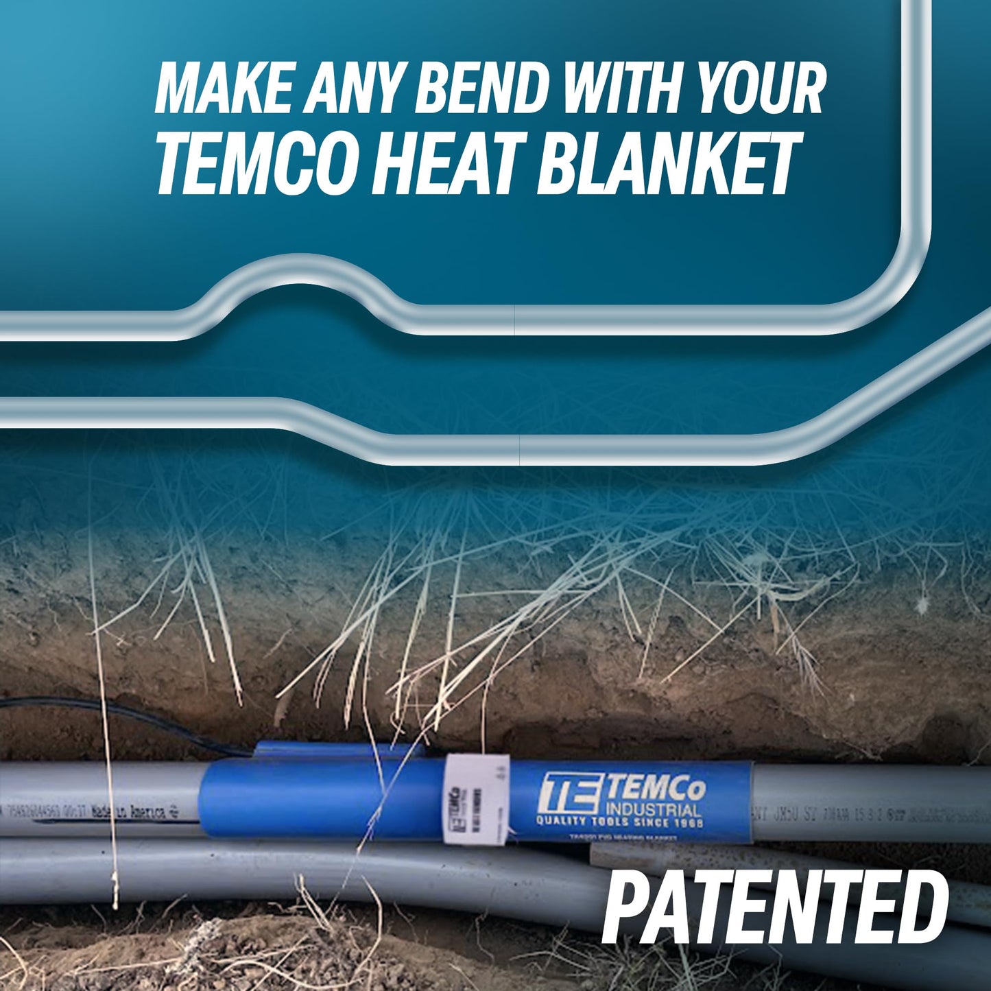 TEMCo TH4001 PVC Conduit Heat Blanket Bender 1/2" - 1 1/2"