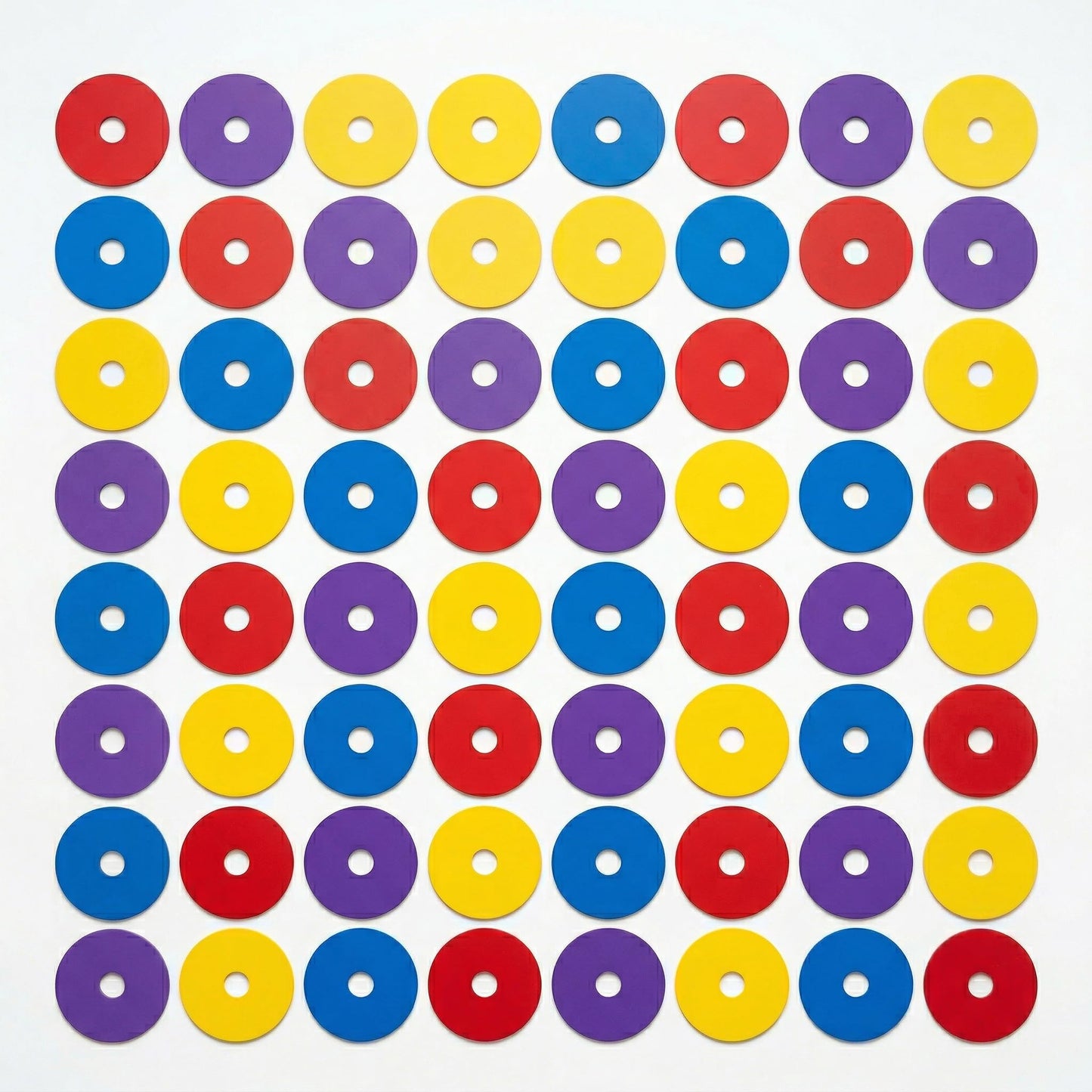 Japard Flat Cones, 48 Pcs 6 Inch Spot Markers, Flat Soccer Cones for Training, Field Court Markers, Soccer Disc, Practice Cones, Training Equipment, Agility Practice, Football