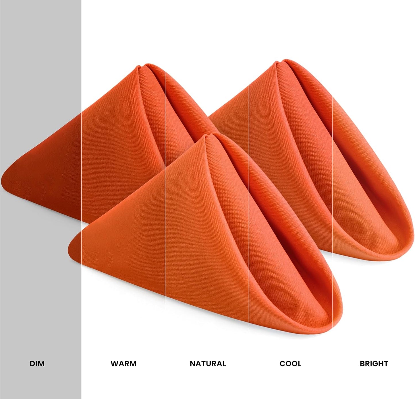 Utopia Home Cloth Napkins - Orange 12-Pack | 17x17 Inches, Perfect for Halloween, Thanksgiving & Events