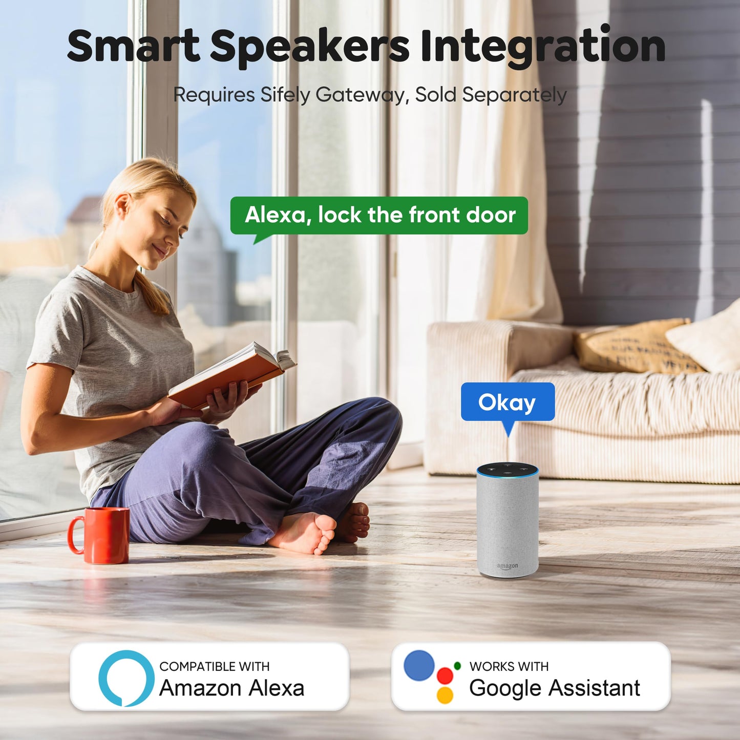 Fingerprint Smart Deadbolt with Keypad – Keyless Entry Lock for Home, Apartment, Office, Airbnb, Rental, Kids & Seniors, App & Code Access, Auto-Lock, Easy DIY Install, Compatible with Alexa & Google