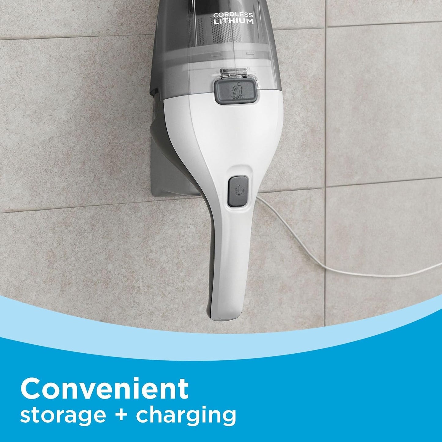 BLACK+DECKER Cordless Handheld Vacuum - Portable Car Vacuum with Strong Suction & QuickClean (HNVC215B10)