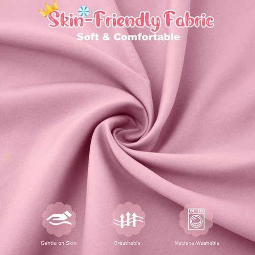 Horbaunal 2 Pack Pink Cot Sheets for Daycare/Pre-School Standard Size, 23" x 51" Cot Fitted Sheets, Microfiber Fitted Cot Cover for Preschool Kids Nap Time, Daycare Essentials