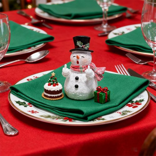 Hodao Snowman Figurine - Unique Indoor Home Decoration | Festive Winter Ornament for New Year