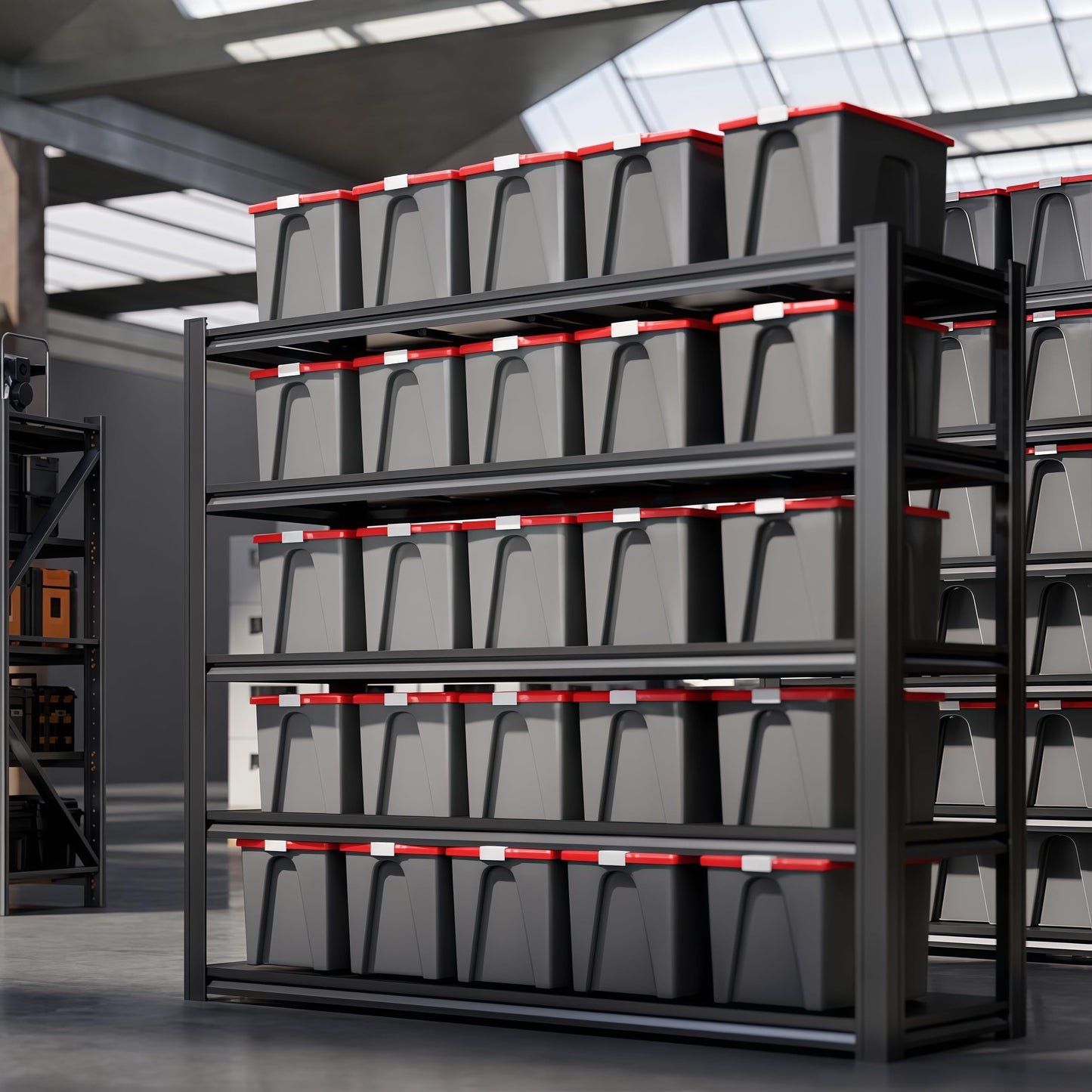 72"H Garage Shelving Heavy Duty Storage Shelves 3500 LBS Adjustable Metal Shelving Uints and Storage for Garage,Warehouse,School,Commercial,Business,62 "W x 24 "D x 72 "H (5T 72*62*24)