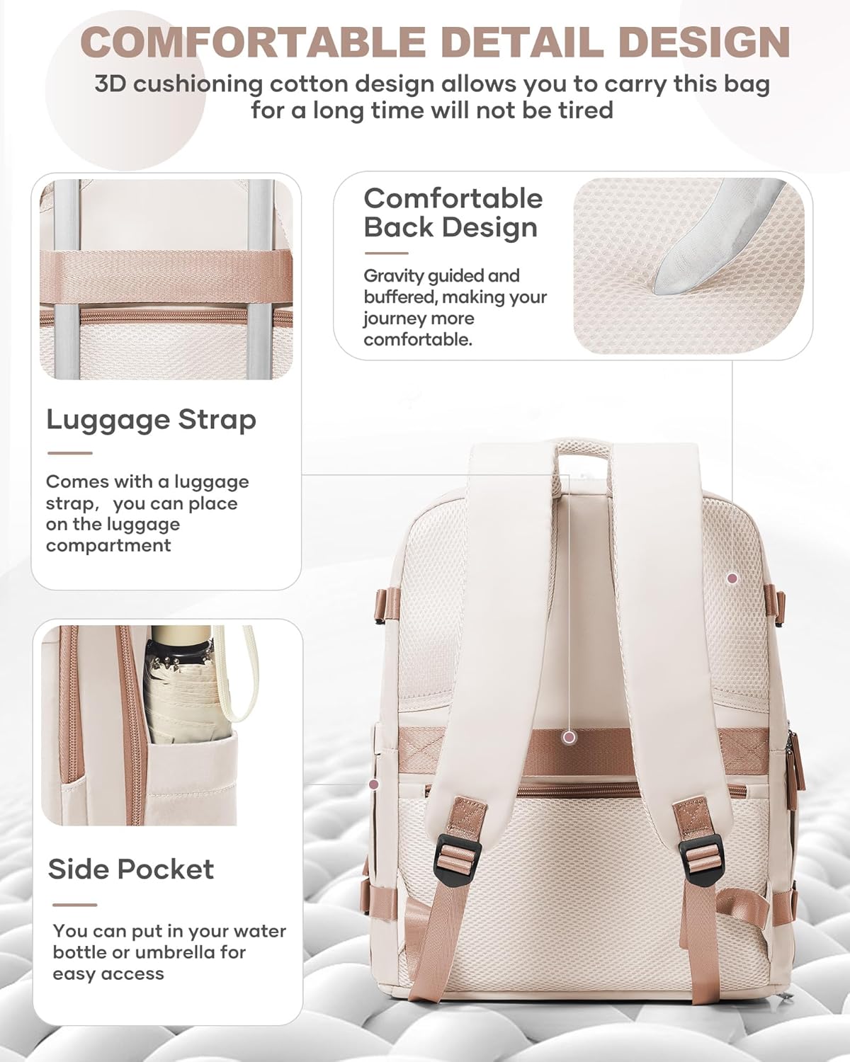 coowoz Backpack Backpacks Backpack 20L Travel Carry On for Women Man Gym with Laptop Compartment Mochila de Viaje