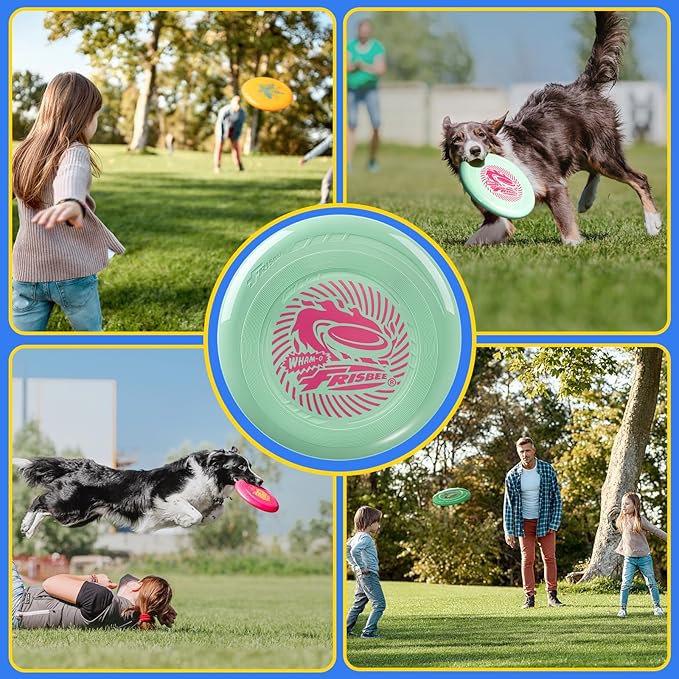 Wham-O Frisbee Go Flying Disc, 9 Inch Lightweight Sports Disc for Beginners Outdoor Beach Backyard Lawn Park Camping Family Activity Game - 70g