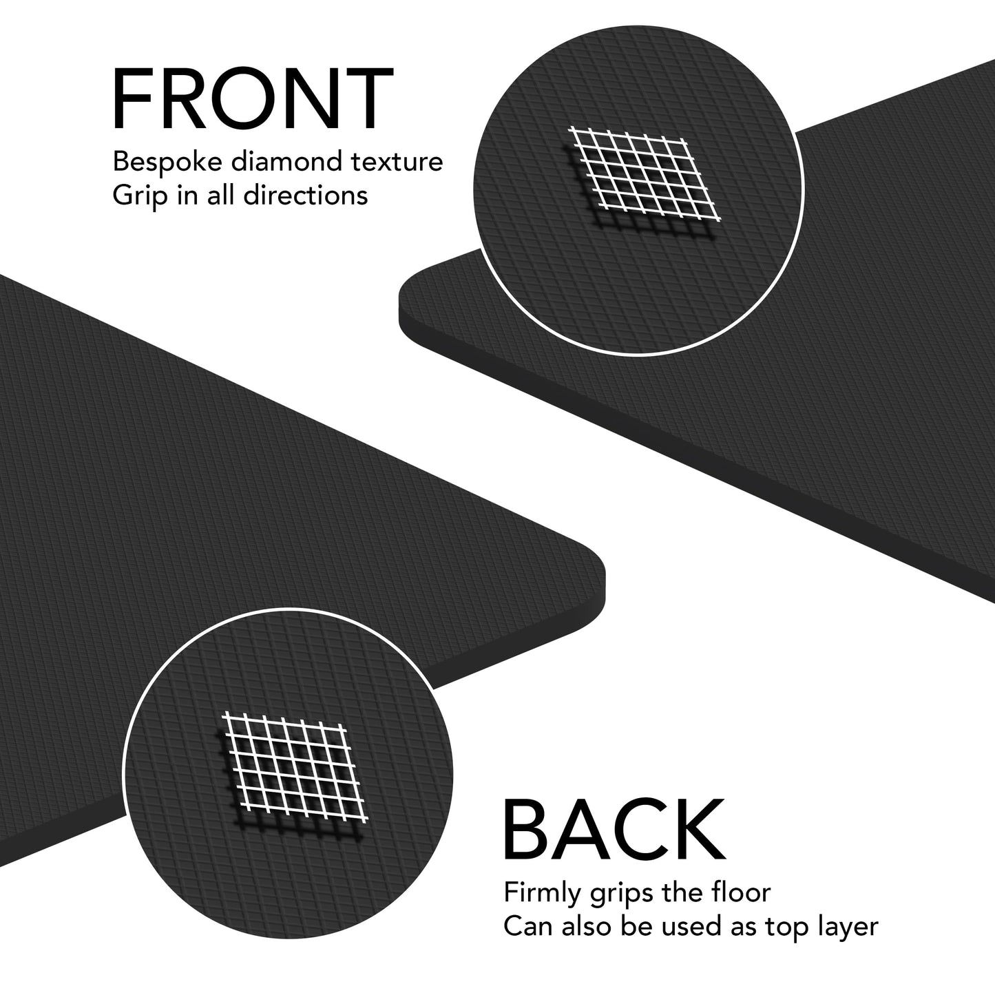 Large Exercise Mat – Extra Thick 10mm Workout Mat (72"x32") – Non-Slip TPE Yoga Mat for Women & Men – Pilates, HIIT, Fitness & Home Gym Mat – Includes Free Carry Bag (Black)