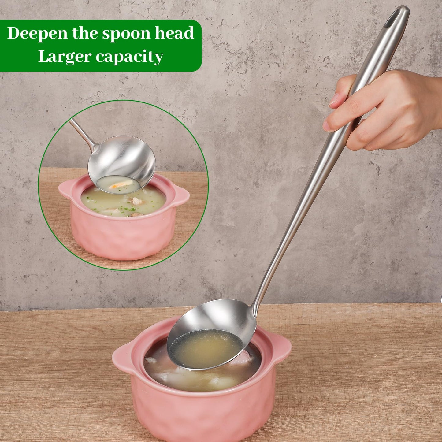 17” Wok Spatula and Ladle, Skimmer Spoon,Stainless Steel Wok Tools Professional Set,3pcs Extra Long Handle Cooking Tools, Metal Wok Cooking Utensils Set and Dishwasher Safe Wok Accessories