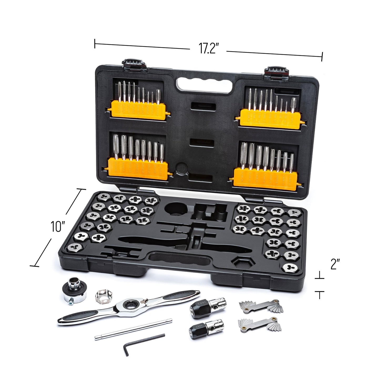 GEARWRENCH 77 Piece SAE/Metric Ratcheting Tap and Die Set -3887