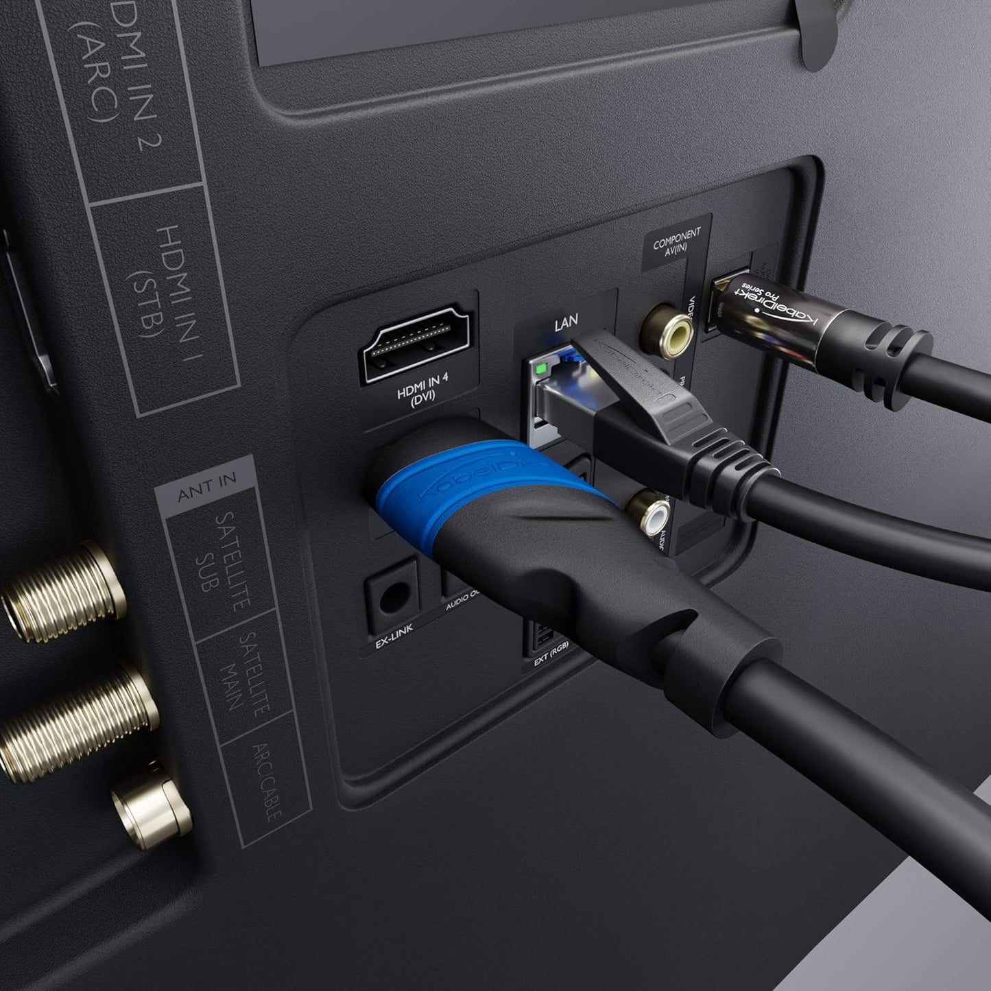 4K 41ft (20ft75ft) 4K@60Hz, PS5, KabelDirekt HDMI Cable & Longer HDMI Cables German-Engineered HDMI Cord Supports UHD