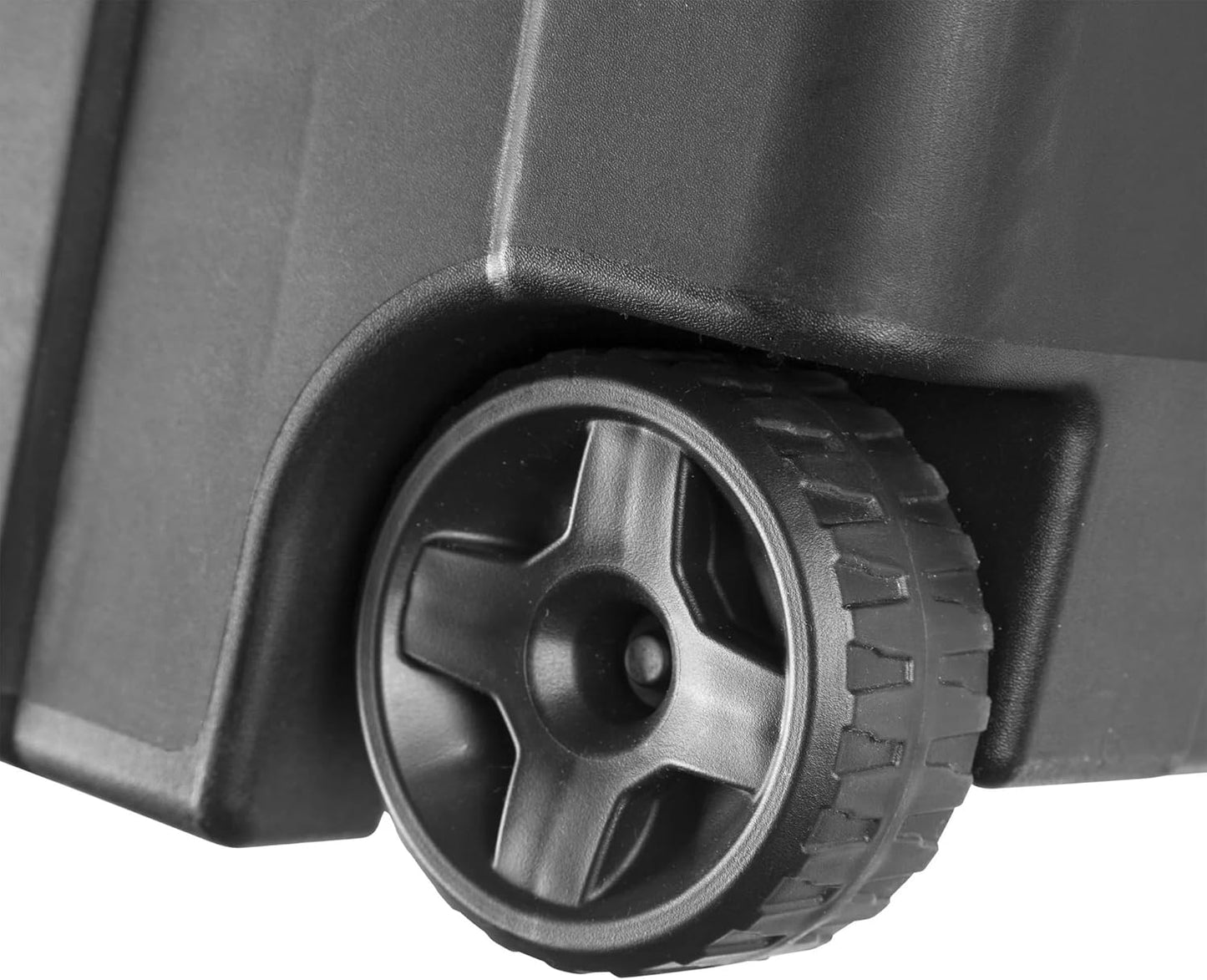 Regine Switzerland Extra Large 40-Gallon Plastic Storage Bin - Durable with Wheels & Handle, Black, Pack of 2