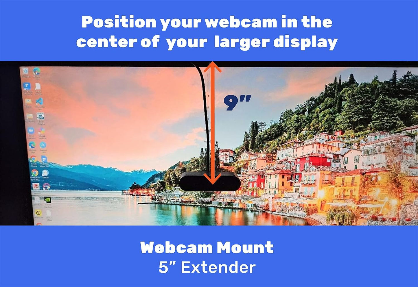 Lucky Duck Tech (5") Extender for Almost Invisible Webcam Mount
