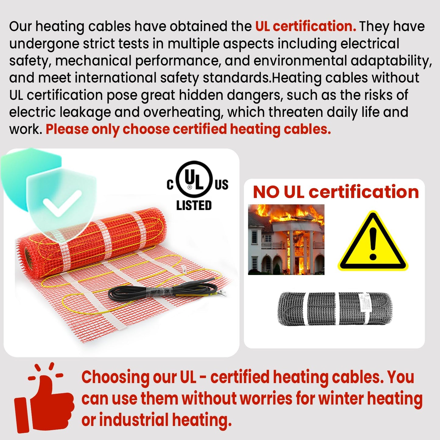 25 sqft HEATIT Warmmat Electric Radiant Self-adhesive Floor Heat Heating System & ET-72 Thermostat & Alarm Monitor