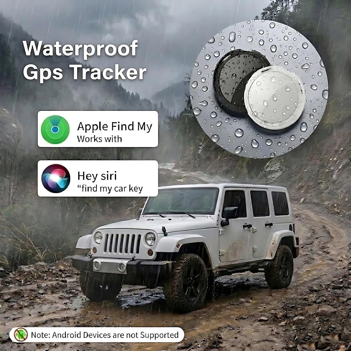 AMZSMT 2 Pack GPS Tracker for Vehicles with Magnetic Case Global Real-Time Bluetooth Tracking Device for Cars Hidden